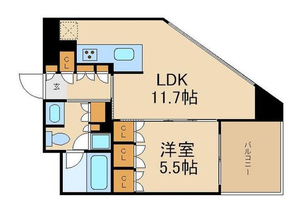 パークキューブ春日安藤坂の物件間取画像